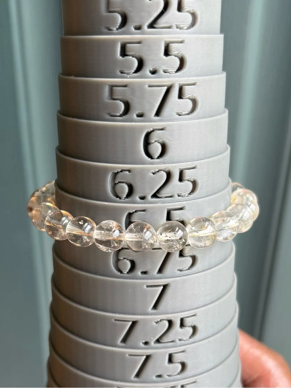 HQ Pyrite in Quartz Crystal Bracelet 8mm